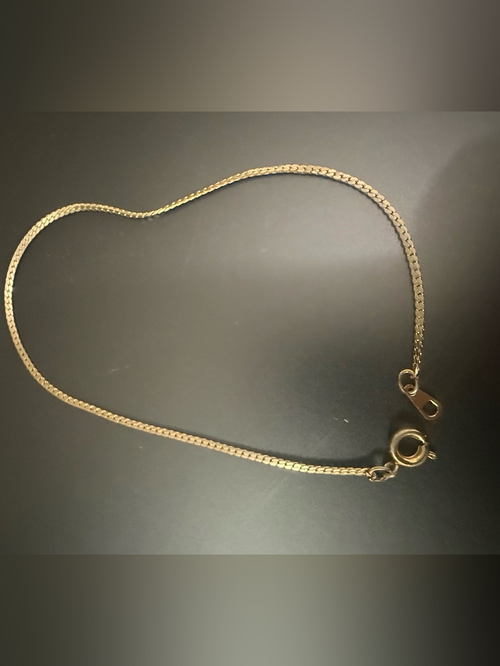 Sterling Silver Gold-toned Skinny Cuban Curb necklace 1.70mm